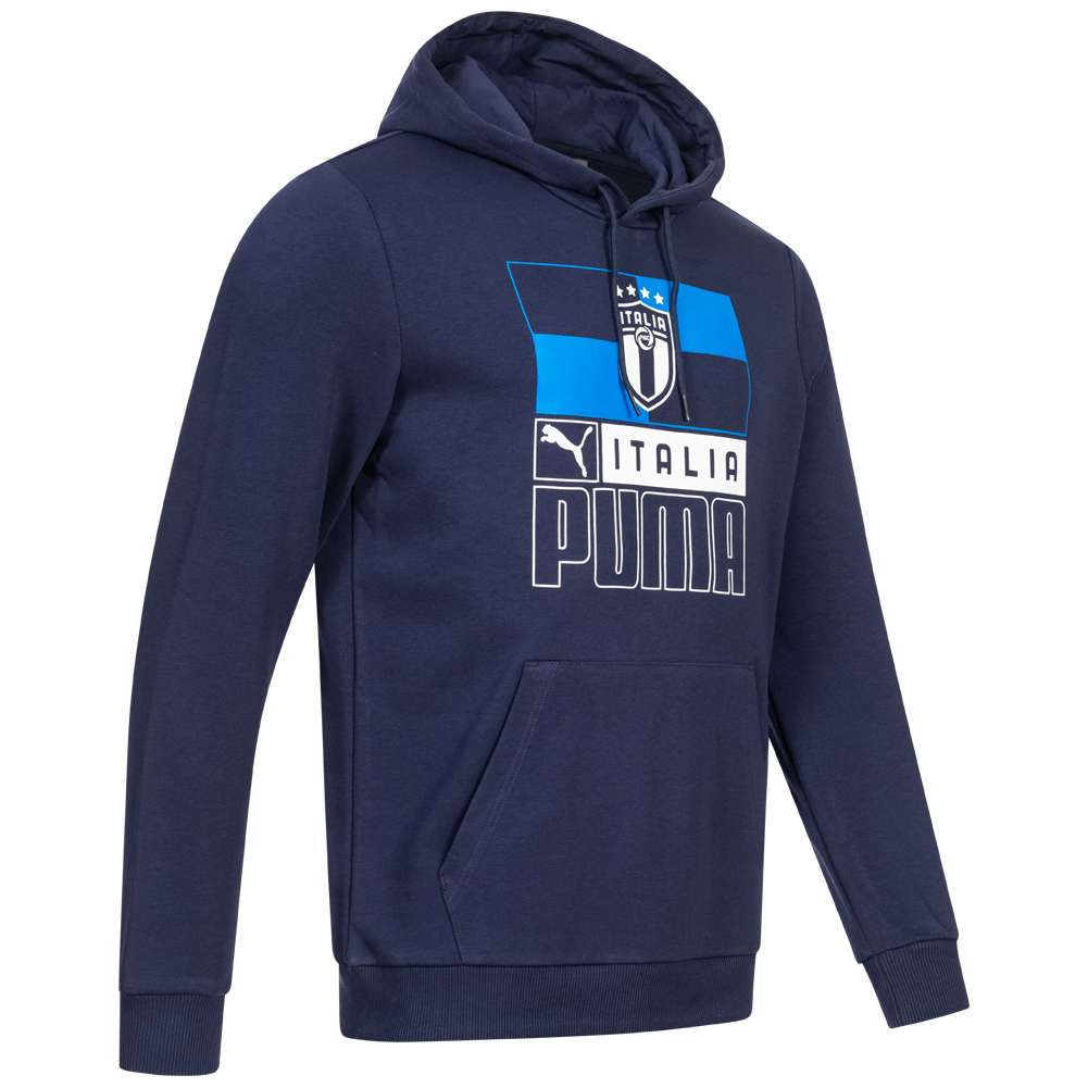 Italien FIGC PUMA FtblCore Herren Kapuzen Sweatshirt 767126-09