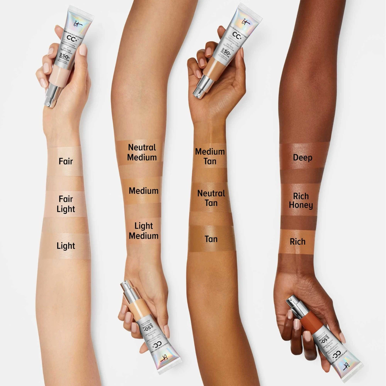 IT Cosmetics CC крема, корективна крема са високим покривањем, SPF 50+