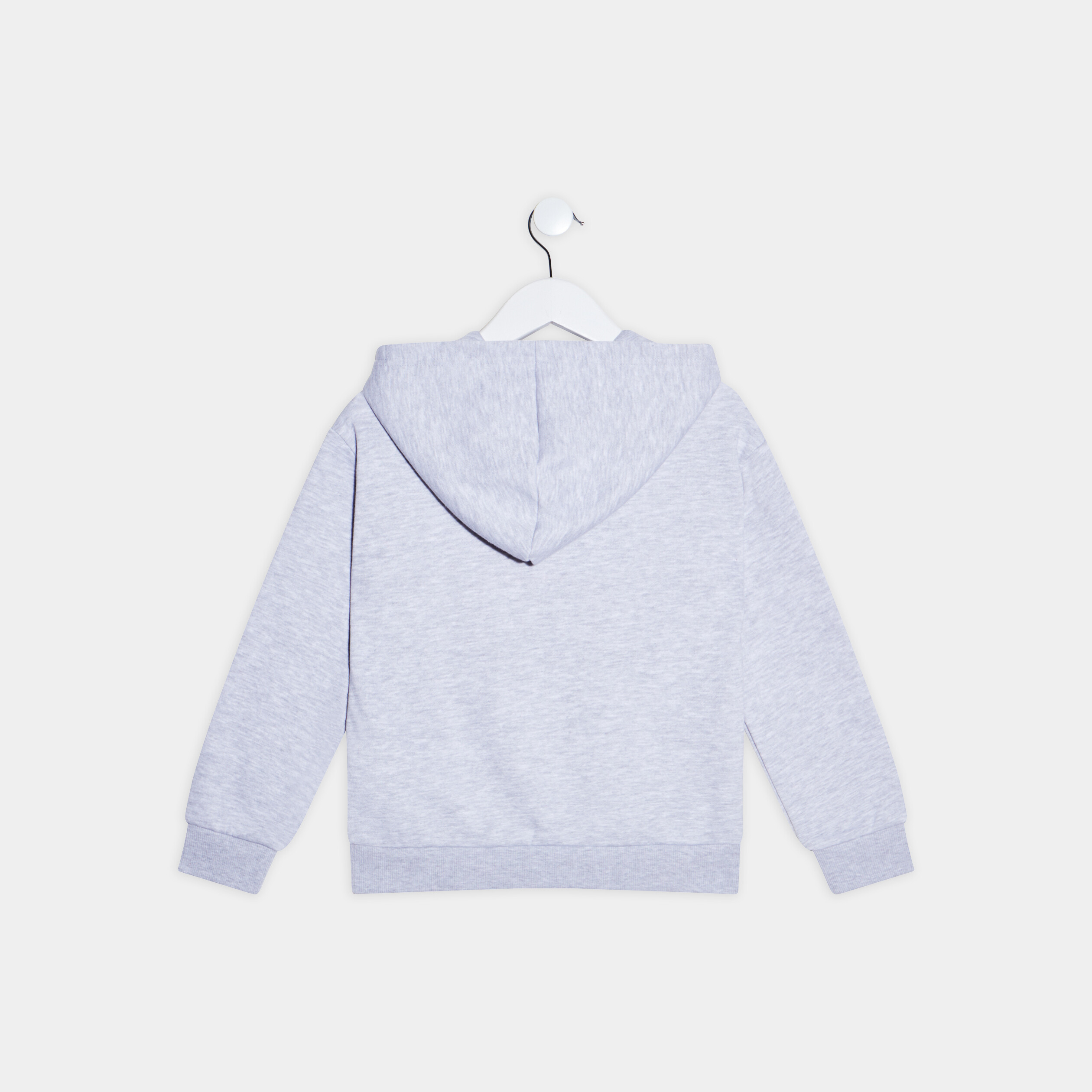 Sweat à capuche hoodie gris fille | La Halle
