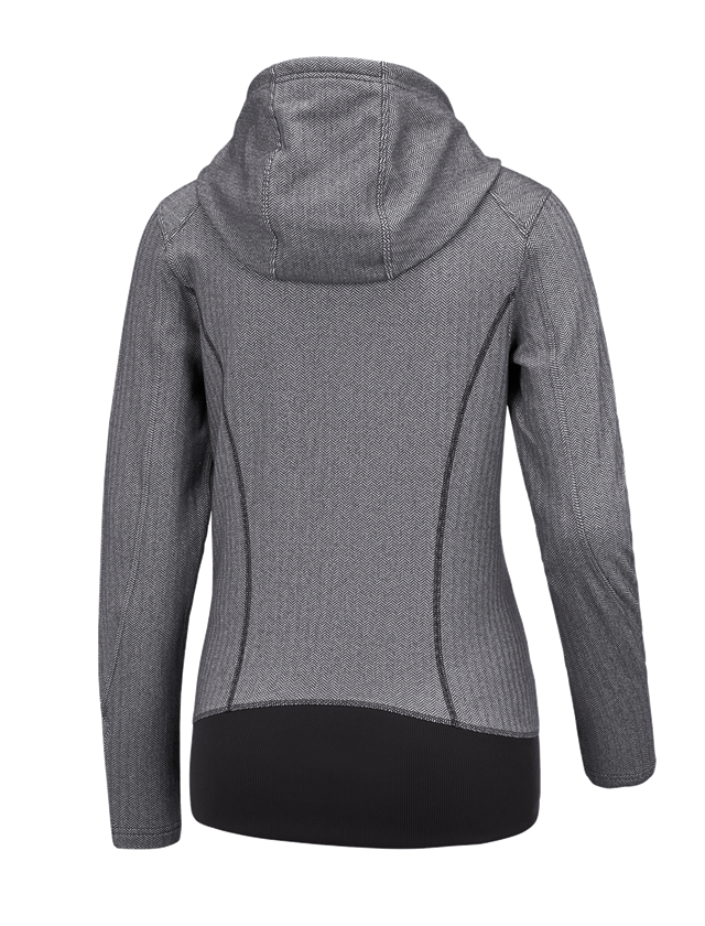 e.s. Funktions Kapuzenjacke herringbone, Damen