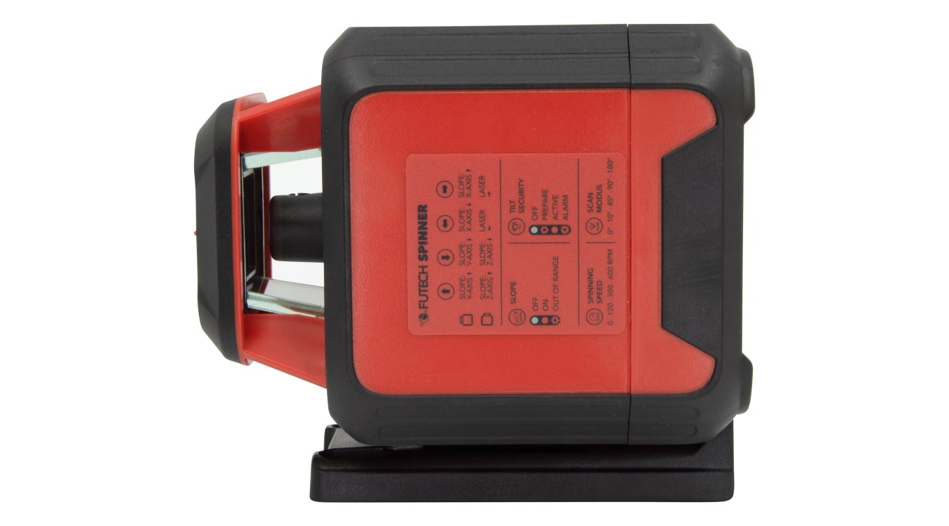 Σετ κόκκινων θηκών Futech 062.03R.4M.CS Spinner Rotary Laser + Tripod + BEND + Quattro MM Receiver σε θήκη