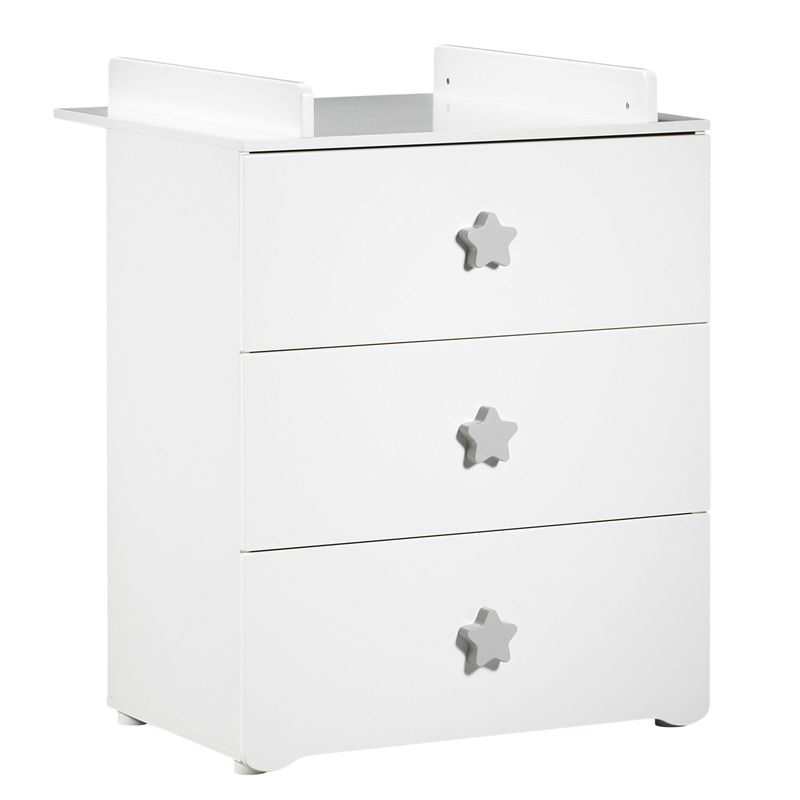 Commode à langer2 en 1 boutons étoiles Basic