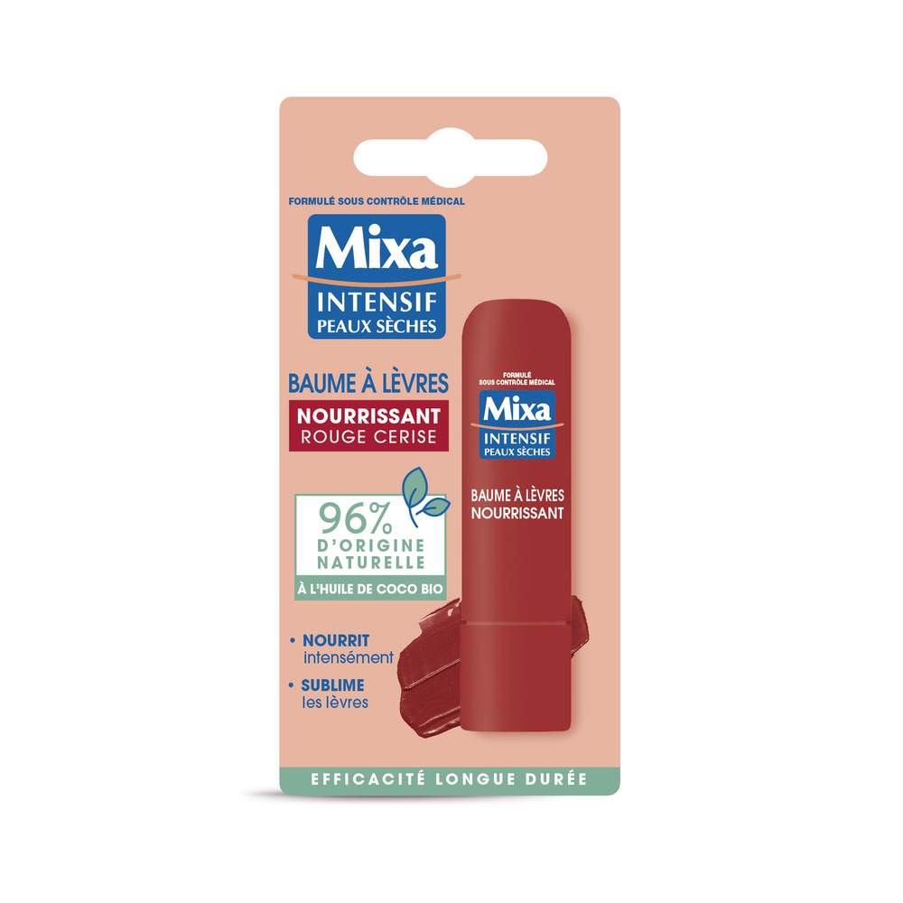mixa Intensif Peaux Sèches Baume à Lèvres Nourrissant Teinté
