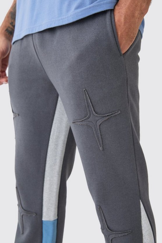 Regular Fit Applique Gusset Jogger