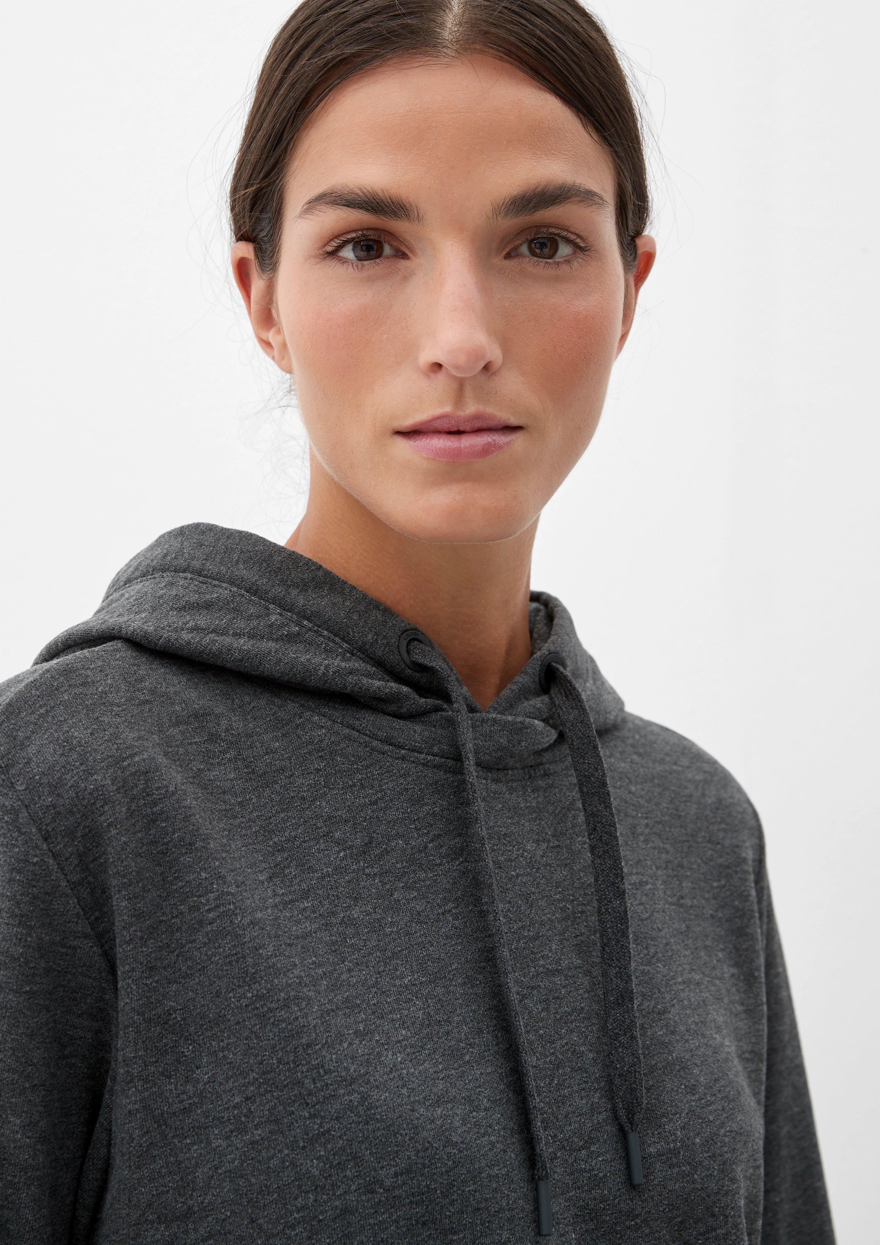 Hoodie mit geschlitztem Saum  2125596-9898