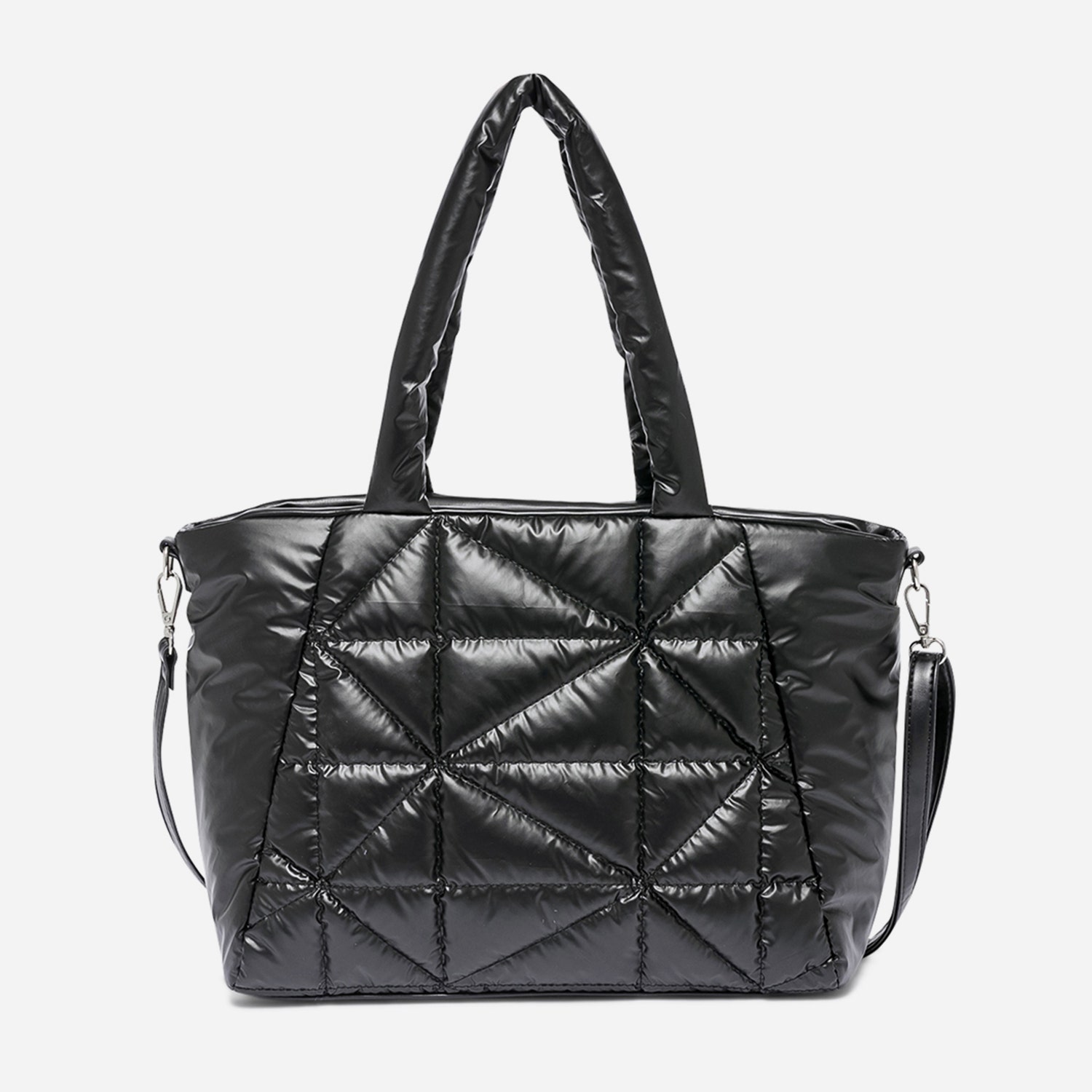 Sac cabas TEXTO noir matelassé