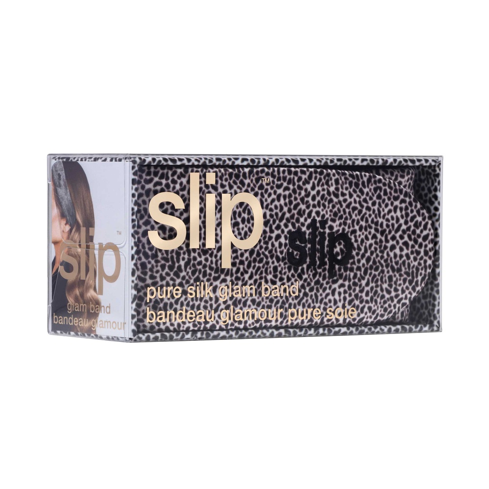 slip bandeau glam pure soie slip - léopard bandeau glam