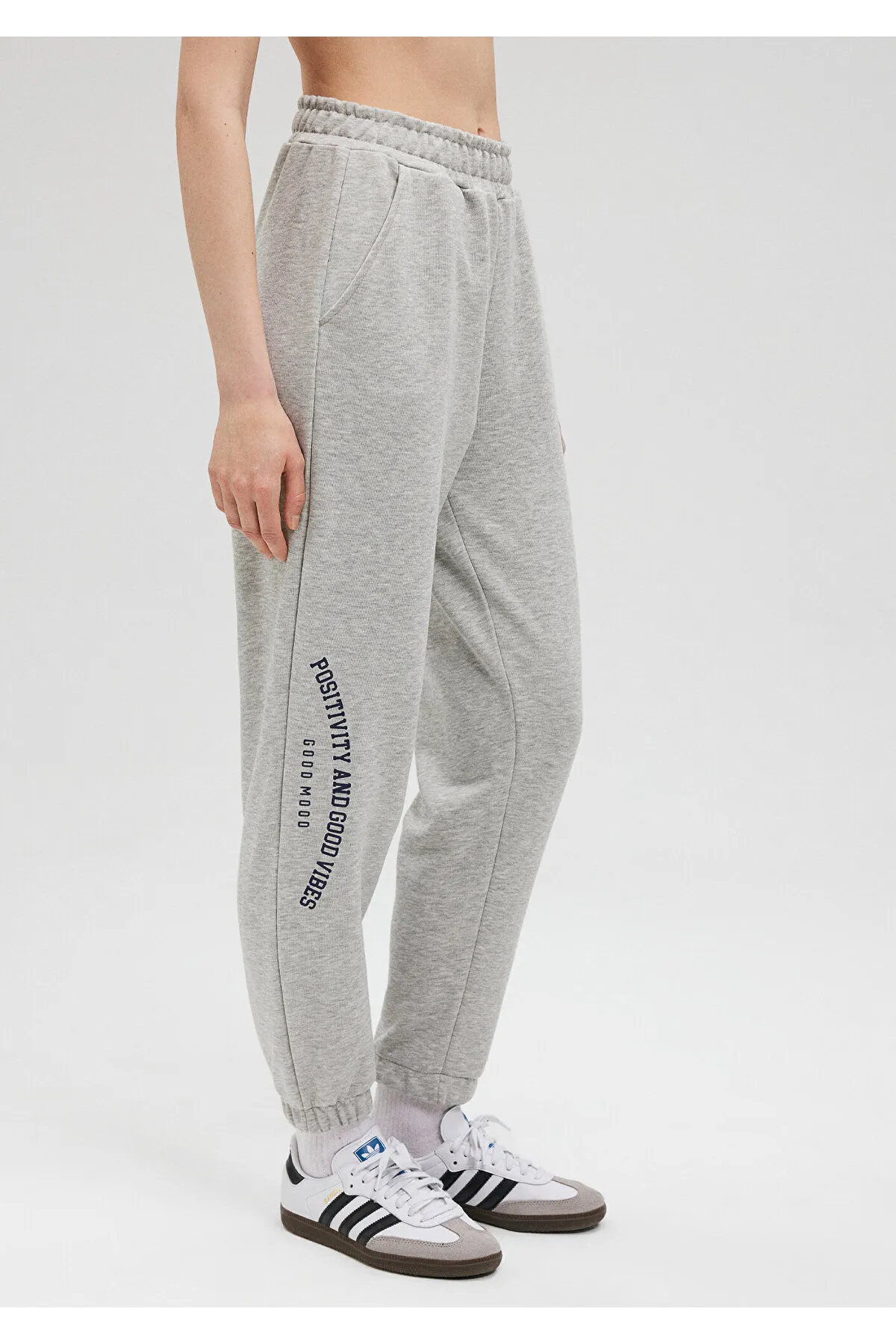 Mavi  Graue Jogginghose mit Logo-Print1010759-82816
