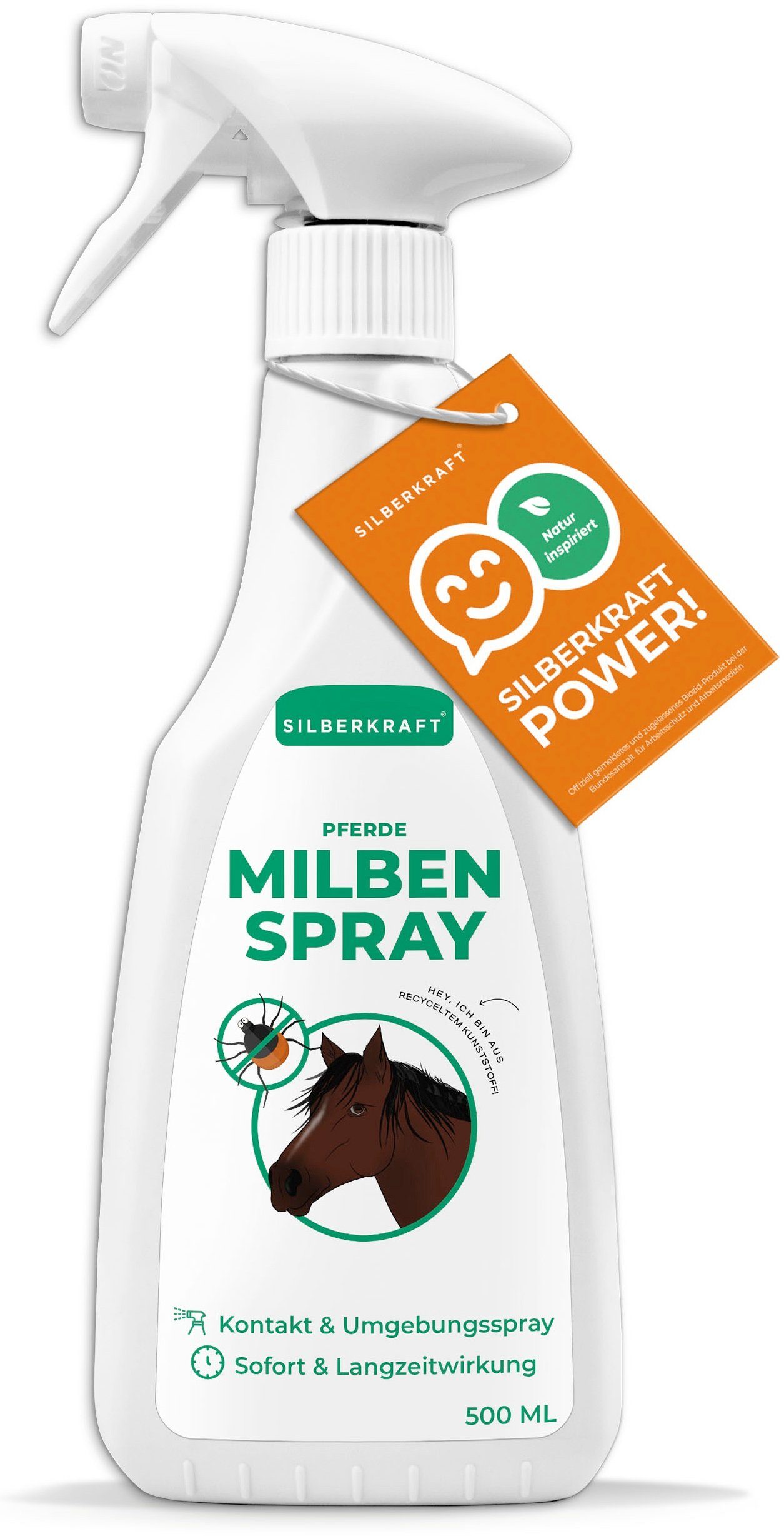 Silberkraft Insektenspray Milbenspray Pferde, 500 ml, 1-St.