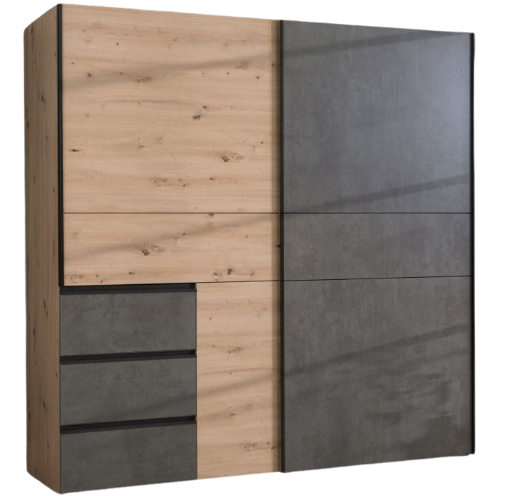 Kleiderschrank Winn Dunkelgrau