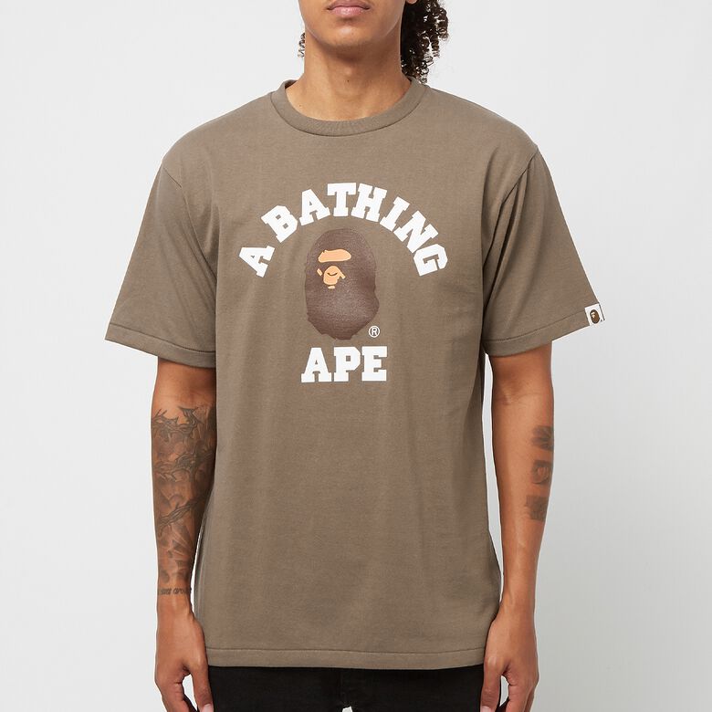 A Bathing Ape College Tee M brown
