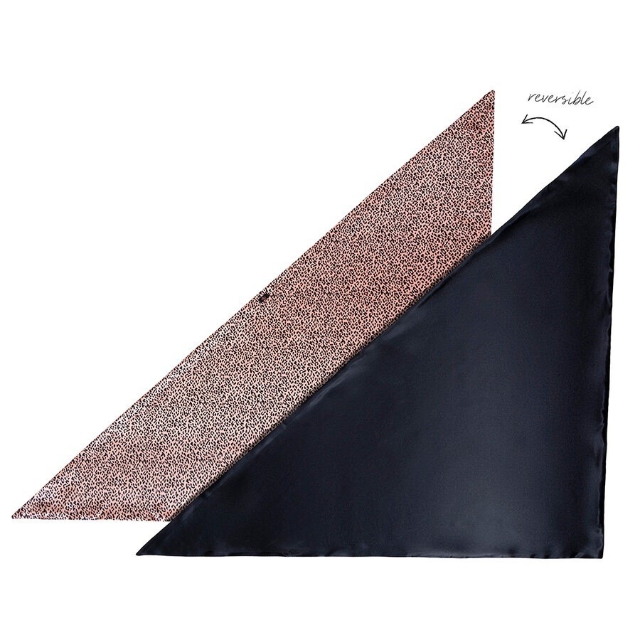 Pure Silk Reversible Hair Wrap - Wild Leopard