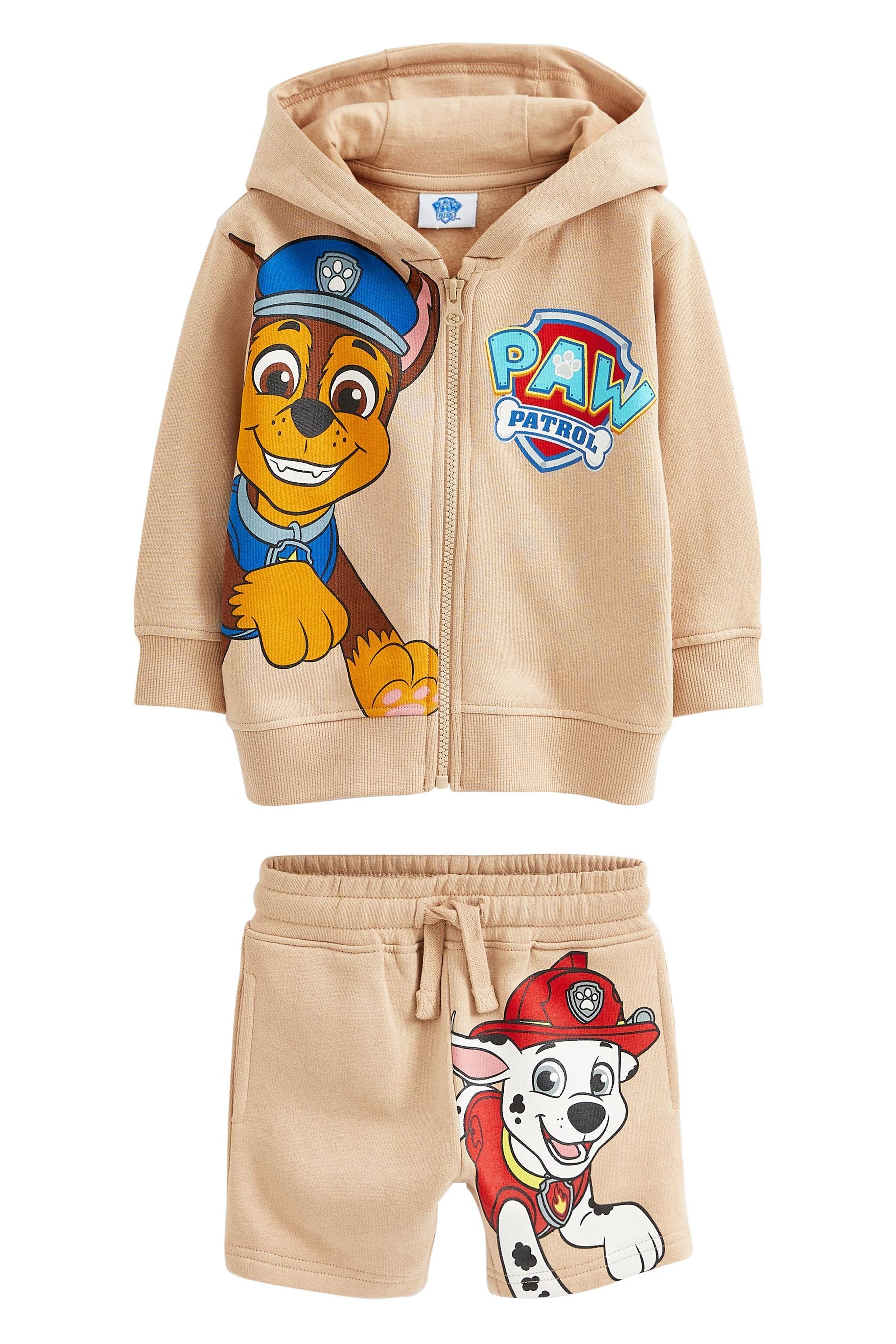 Next Sweatanzug Kapuzenjacke mit Reißverschluss und Shorts im Set (2-tlg)