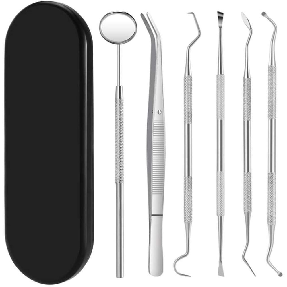 Jormftte Mundpflegecenter Zahnpflege Set,Zahnsteinentferner,Gebogener Spitze