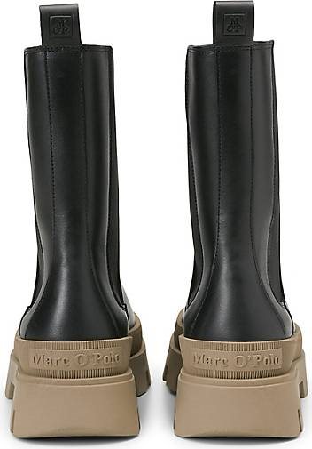 Marc O'Polo Hoher Chelsea-Boot aus glattem Kalbleder