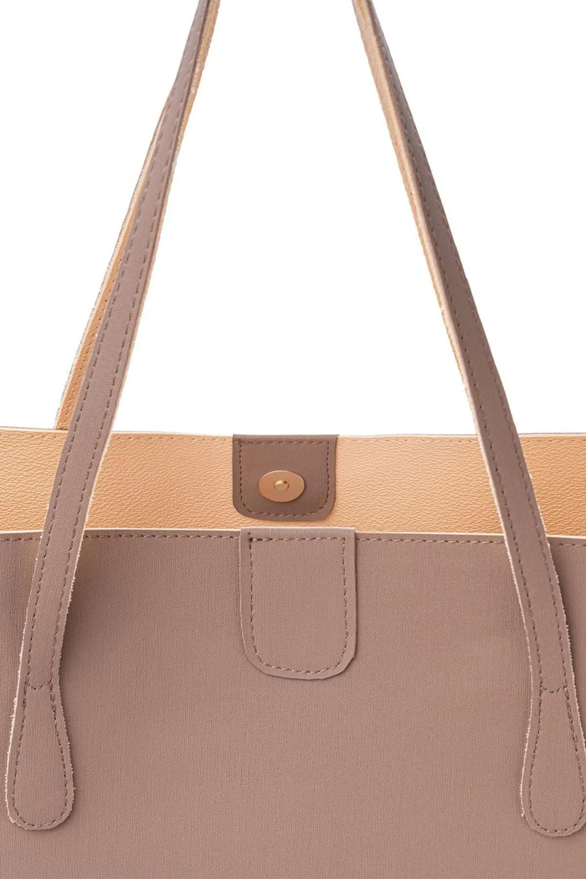 Lucky Bees  Große Tote-Umhängetasche aus Kunstleder für Damen