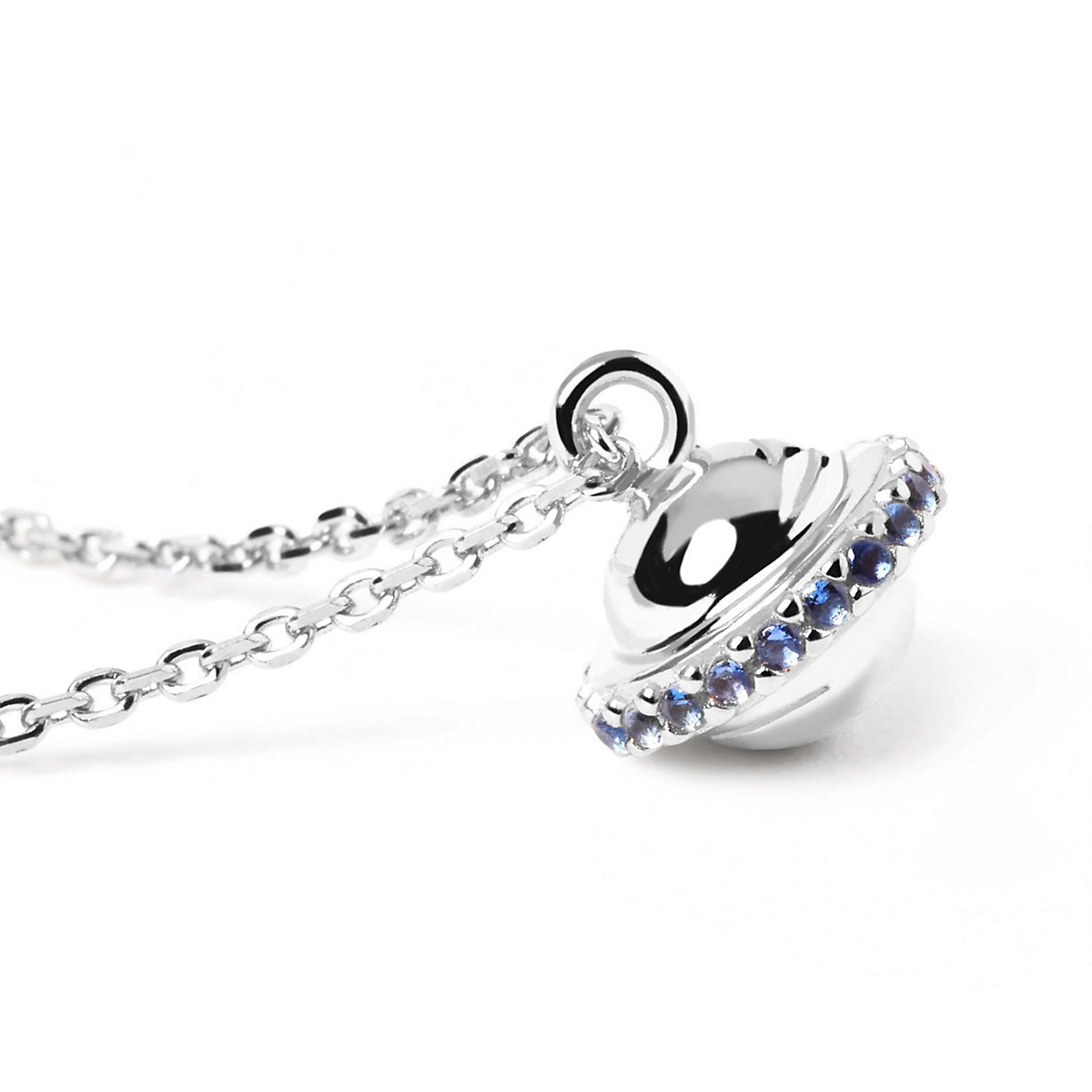 Kinder-Collier Saturn Trip Silber Halsketten