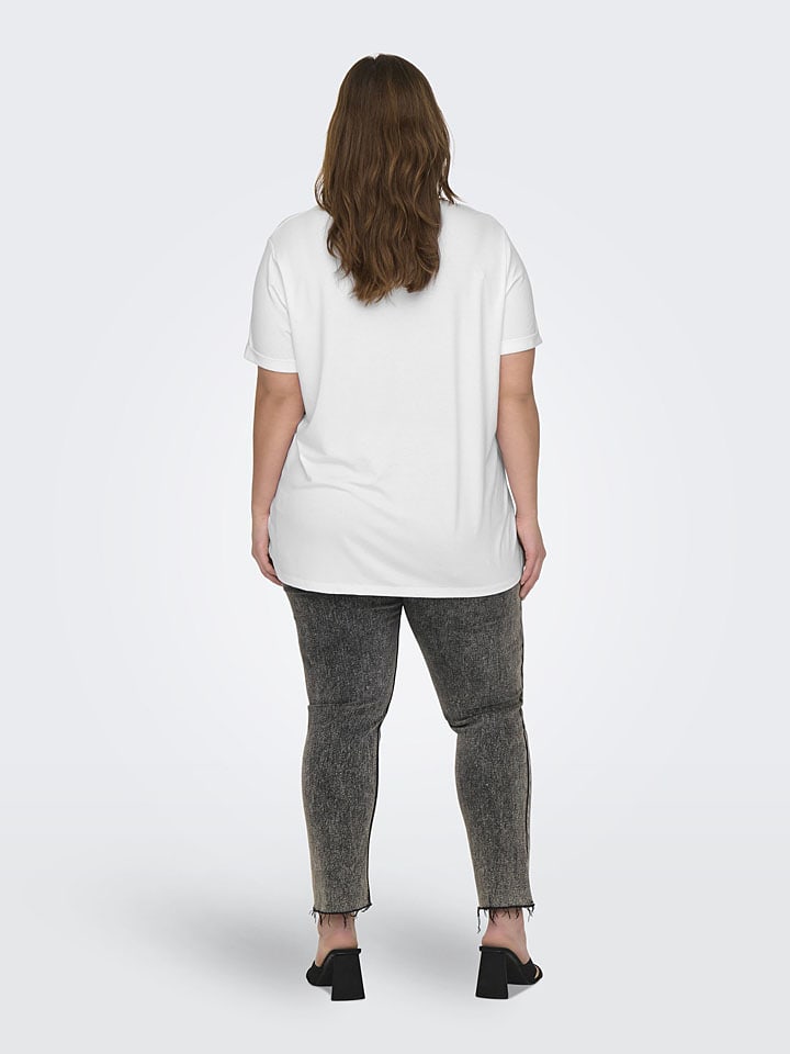 ONLY Carmakoma Shirt in Weiß günstig kaufen