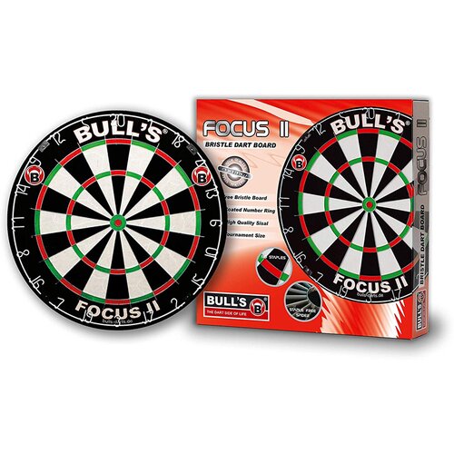 BULL'S DARTBOARD FOCUS II BRISTLE DART BOARD