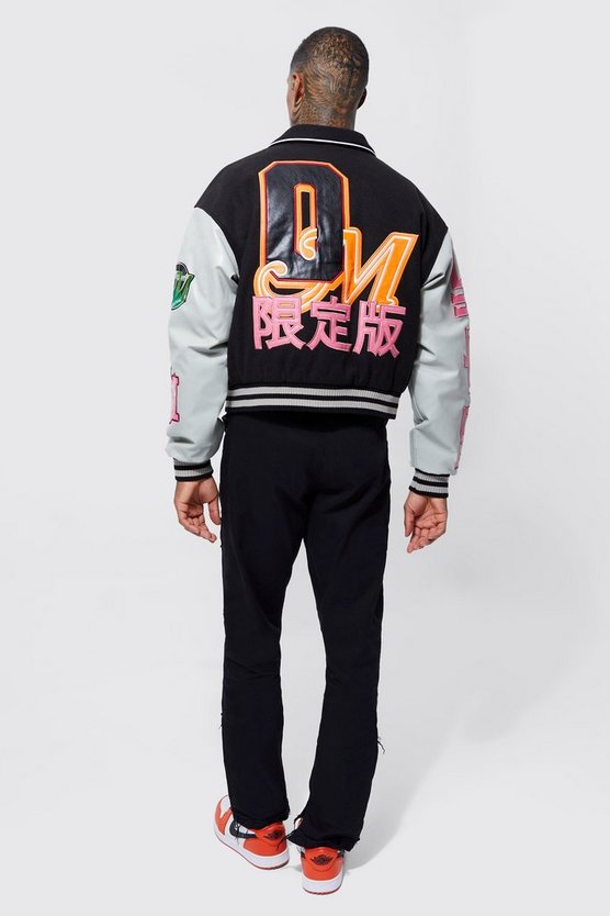 Kastige Melton PU-Jacke