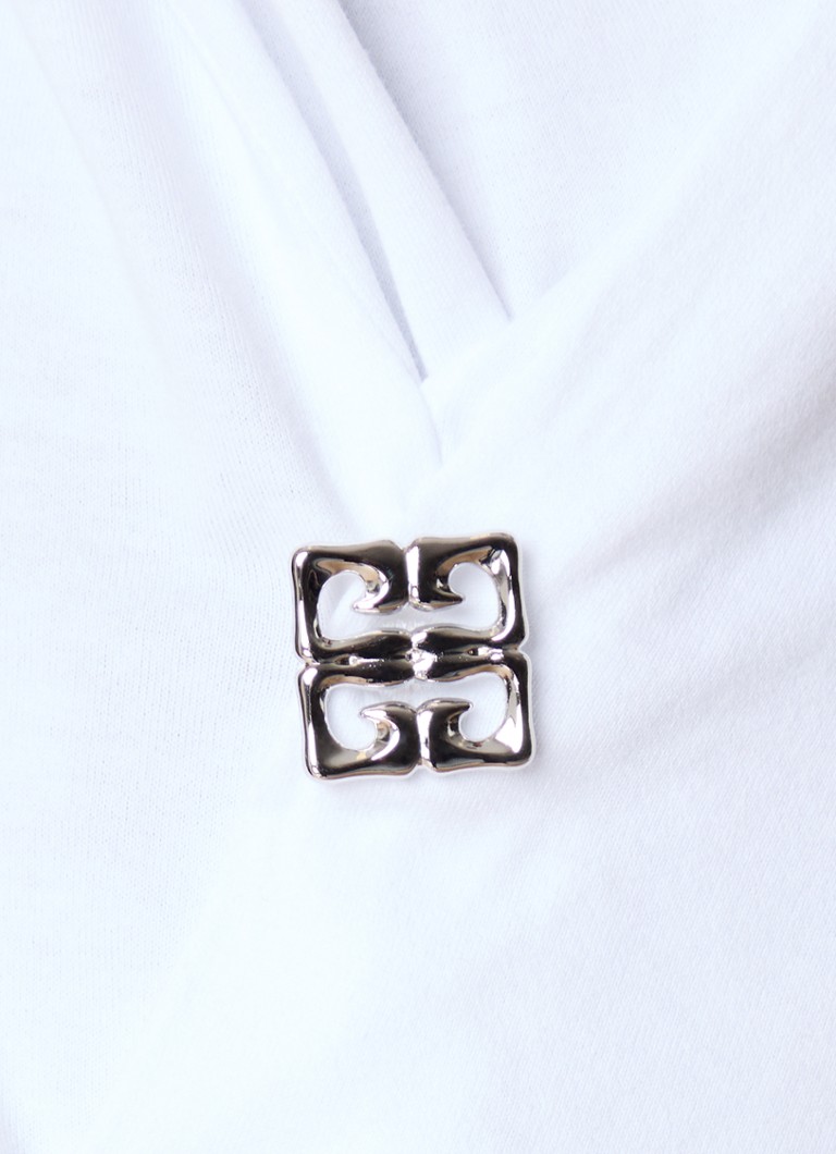T-shirt Givenchy con bottone decorativo