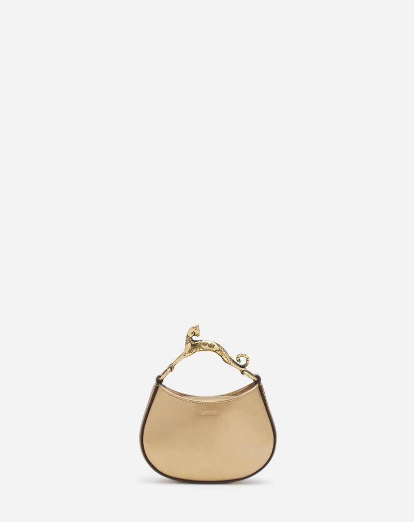 SAC HOBO CAT NANO EN CUIR MÉTALLISÉ