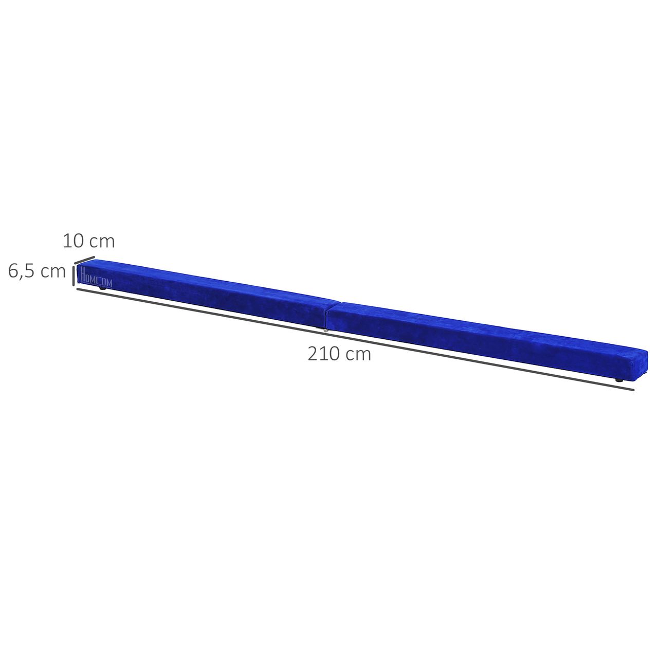 HOMCOM 210 cm Schwebebalken Turnbalken Indoor Outdoor Balance Beam Klappbarer Turnbalken Balance Balken Balancierbalken bis 120 kg Blau