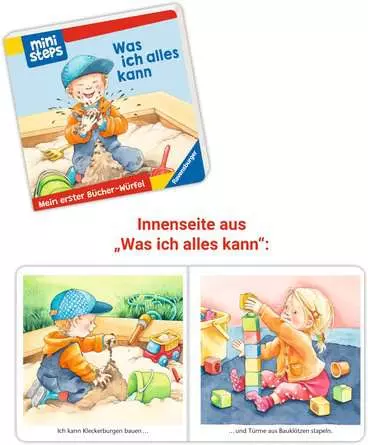 ministeps: Mein erster Bücher-Würfel: Töpfchen, Schnuller, Gute Nacht (Bücher-Set)