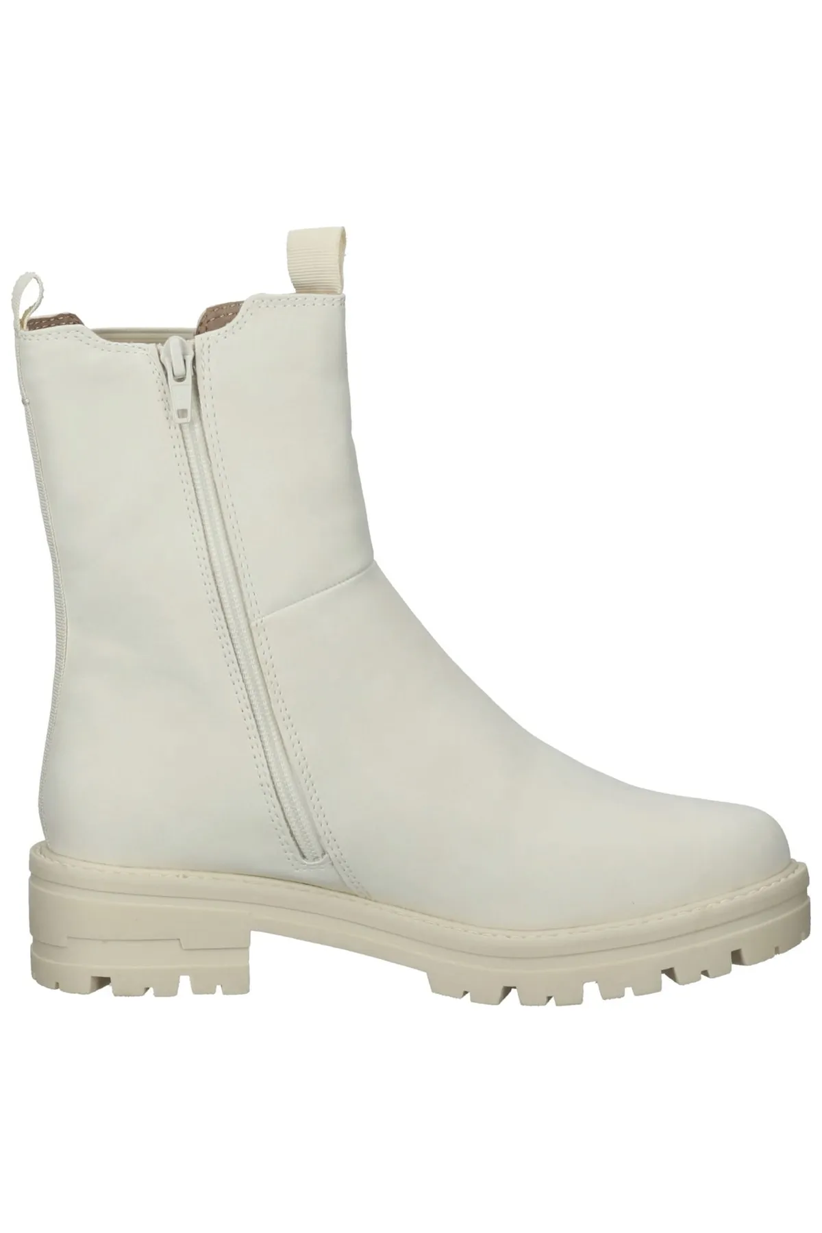 Jana  Stiefelette - Beige - Blockabsatz