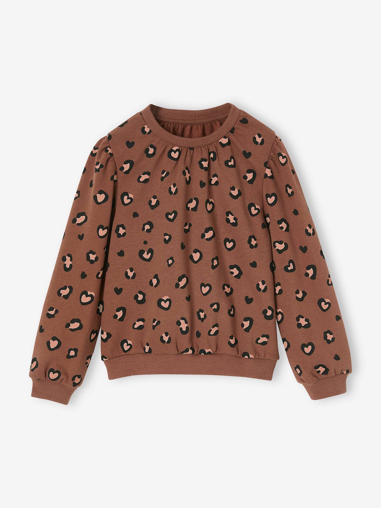 Sweat graphique fille vieux rose