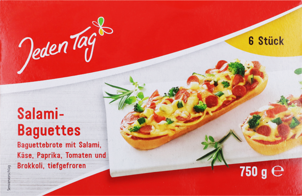 Jeden Tag Baguettes Salami