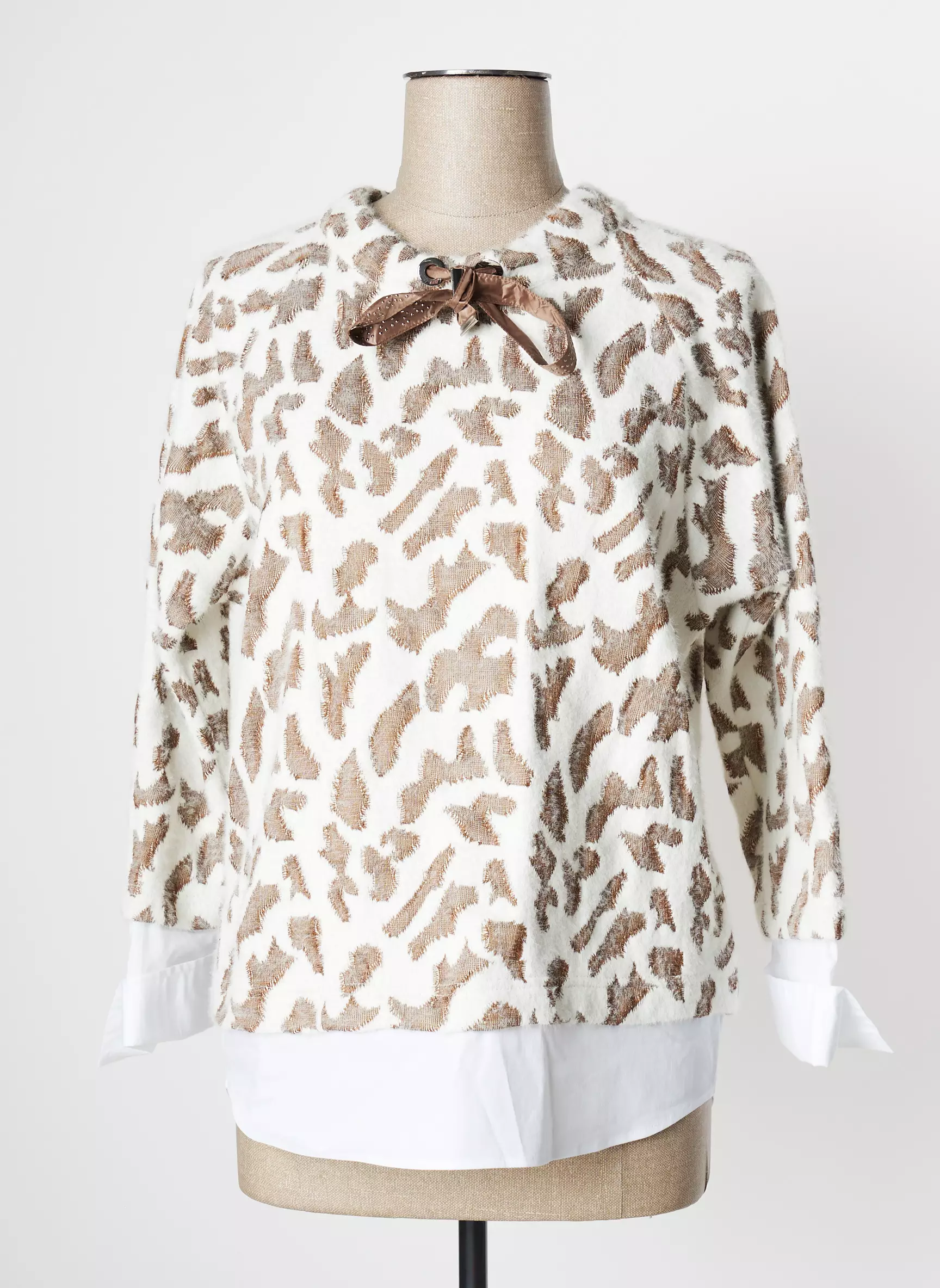 Justwhite Pulls Femme couleur beige