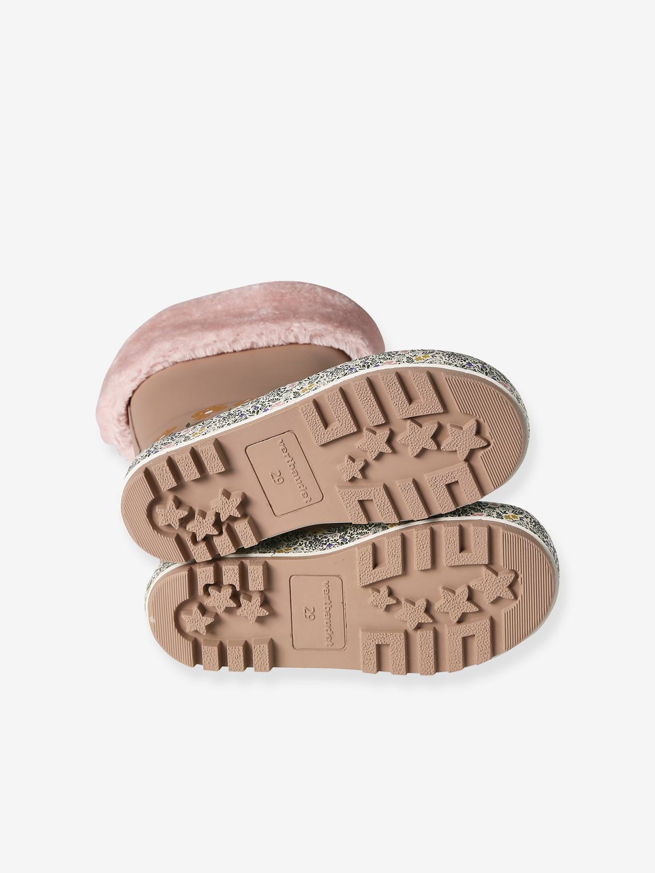 Vertbaudet Warme Kinder Gummistiefel - rosa