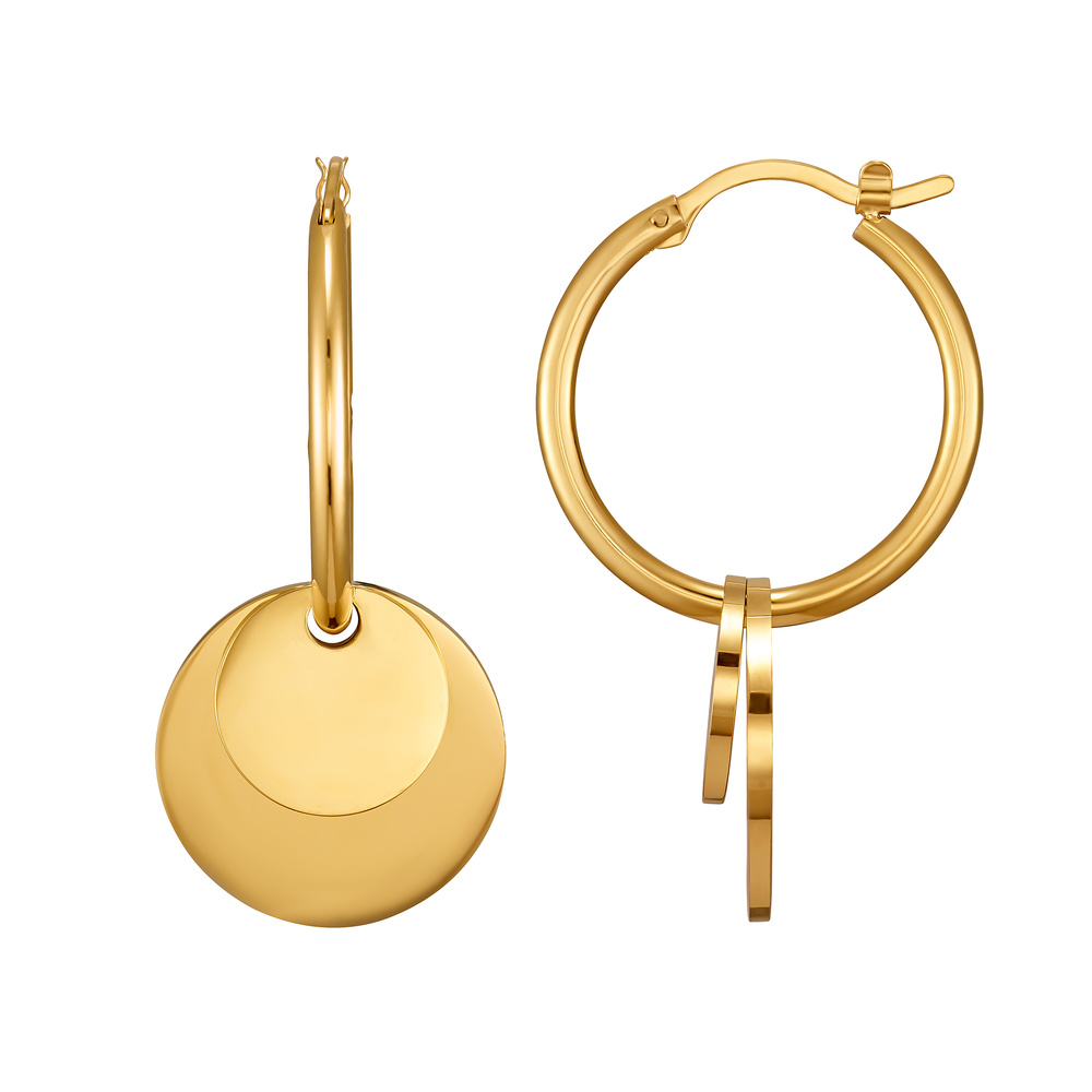Heideman Boucles d'oreilles double cercle Boucles d'oreilles