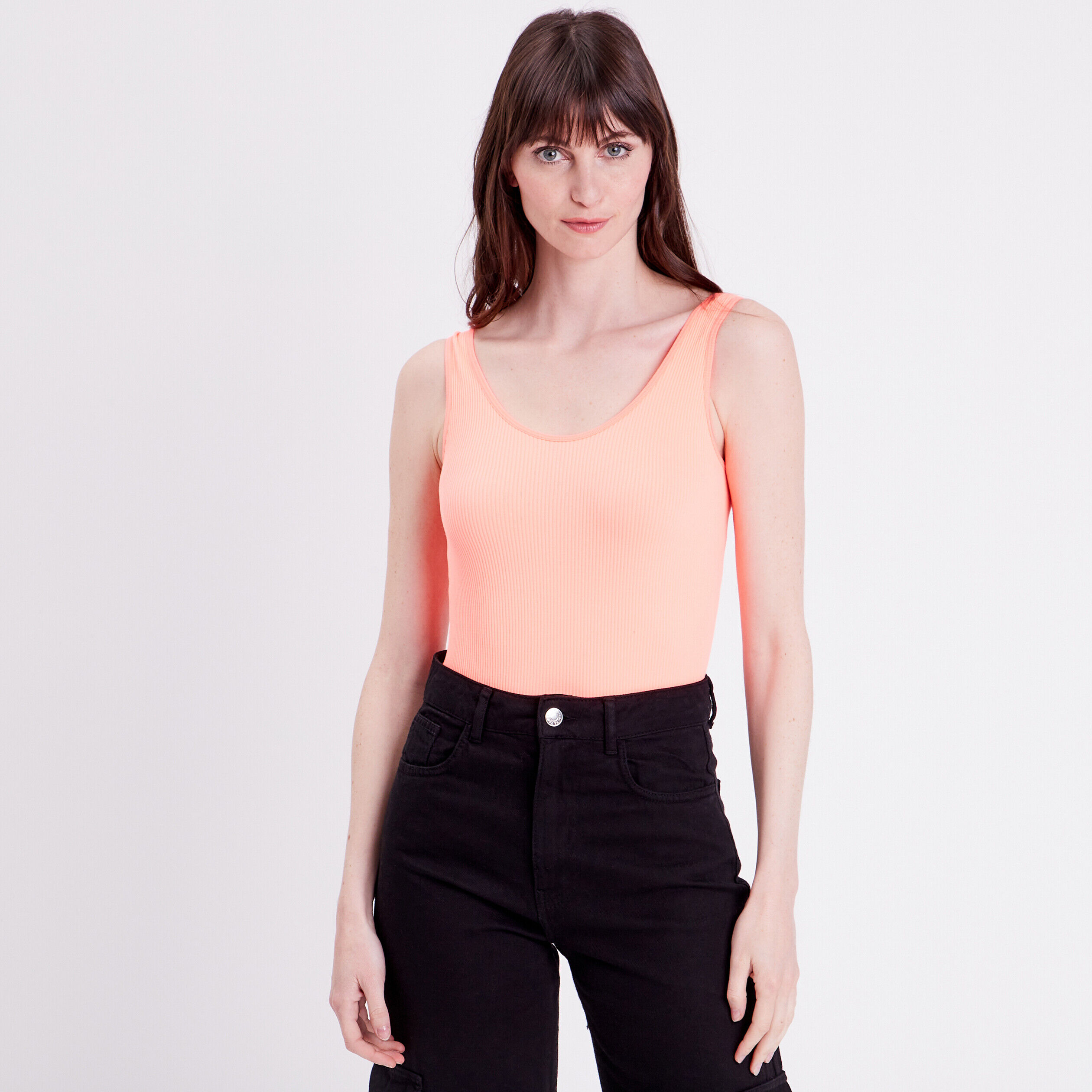Body bretelles sans couture rose femme | Cache Cache