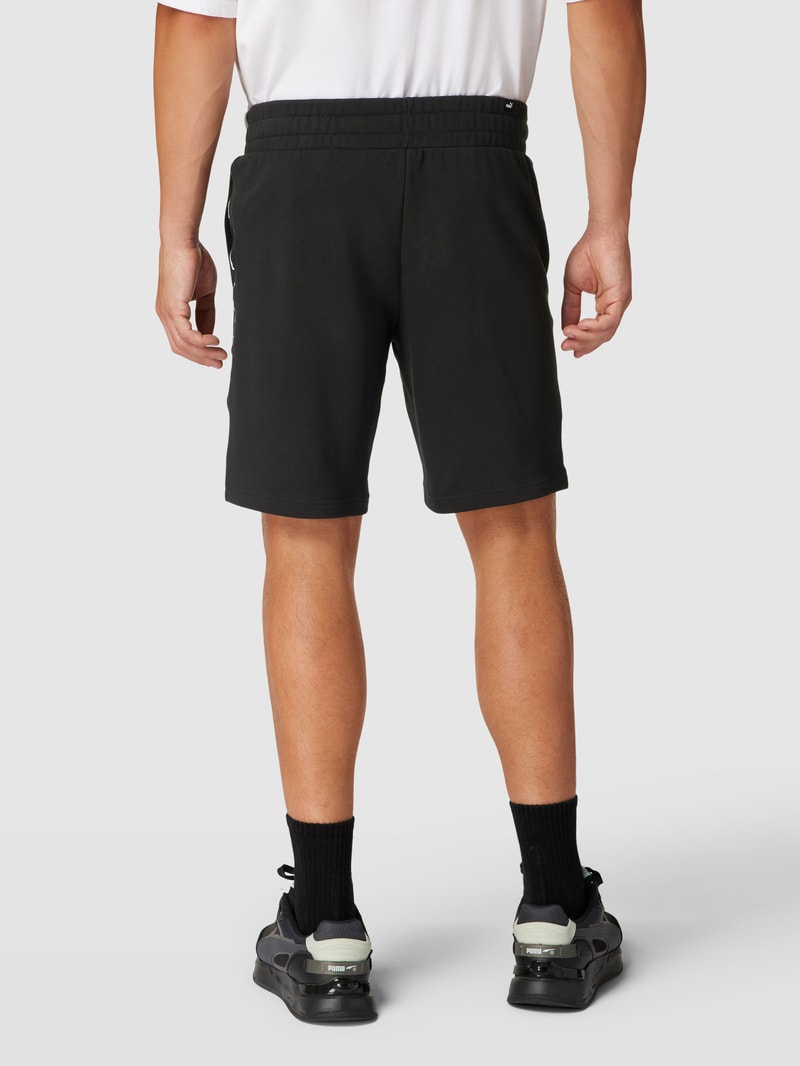 Shorts mit Label-Details in schwarz