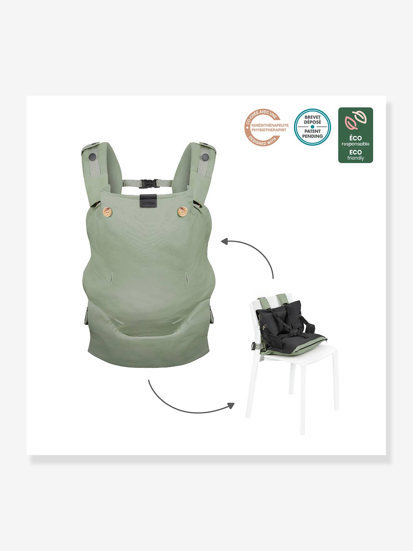 Porte-bébé Moov & Boost BABYMOOV vert sauge