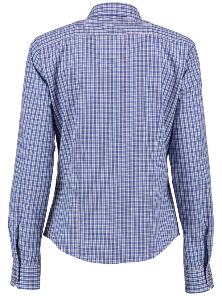OS-Trachten Trachtenbluse Prami in mittelblau günstig kaufen
