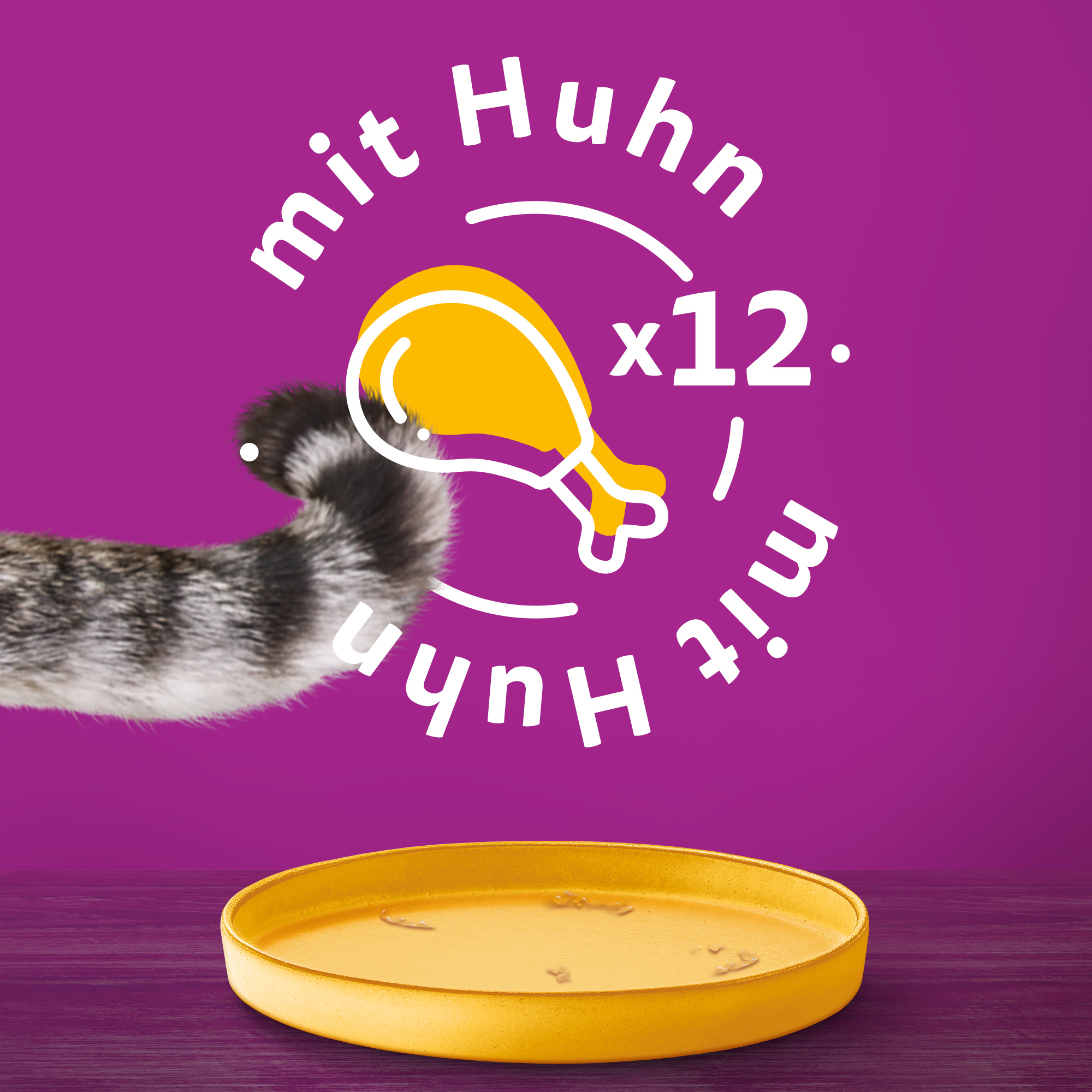 Whiskas Nassfutter Whiskas Adult 1+ Gelee 12x400g Huhn
