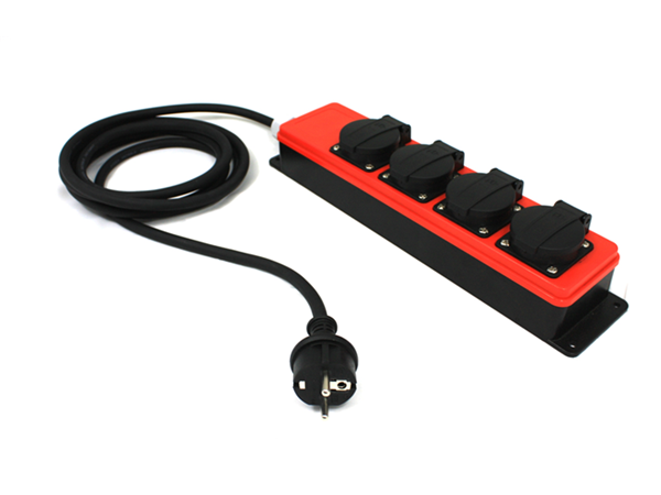 QwattPro 2561028 Socketmaster Distribution block 10mtr 3 x 2.5 230V