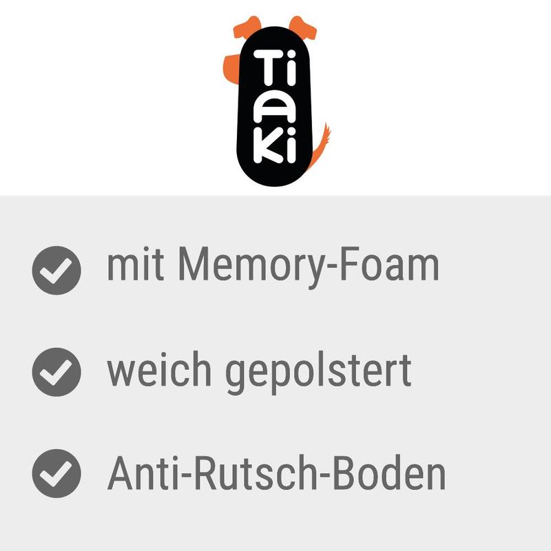TIAKI Hundematratze Memory Foam, beige zu TOP-Preisen | bitiba %