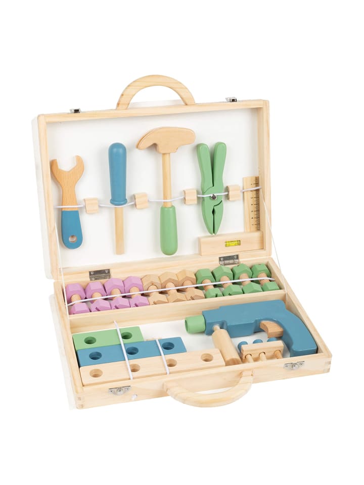 small foot Spielwerkbank Werkzeugkoffer Nordic (11505) in Mehrfarbig günstig kaufen onesize