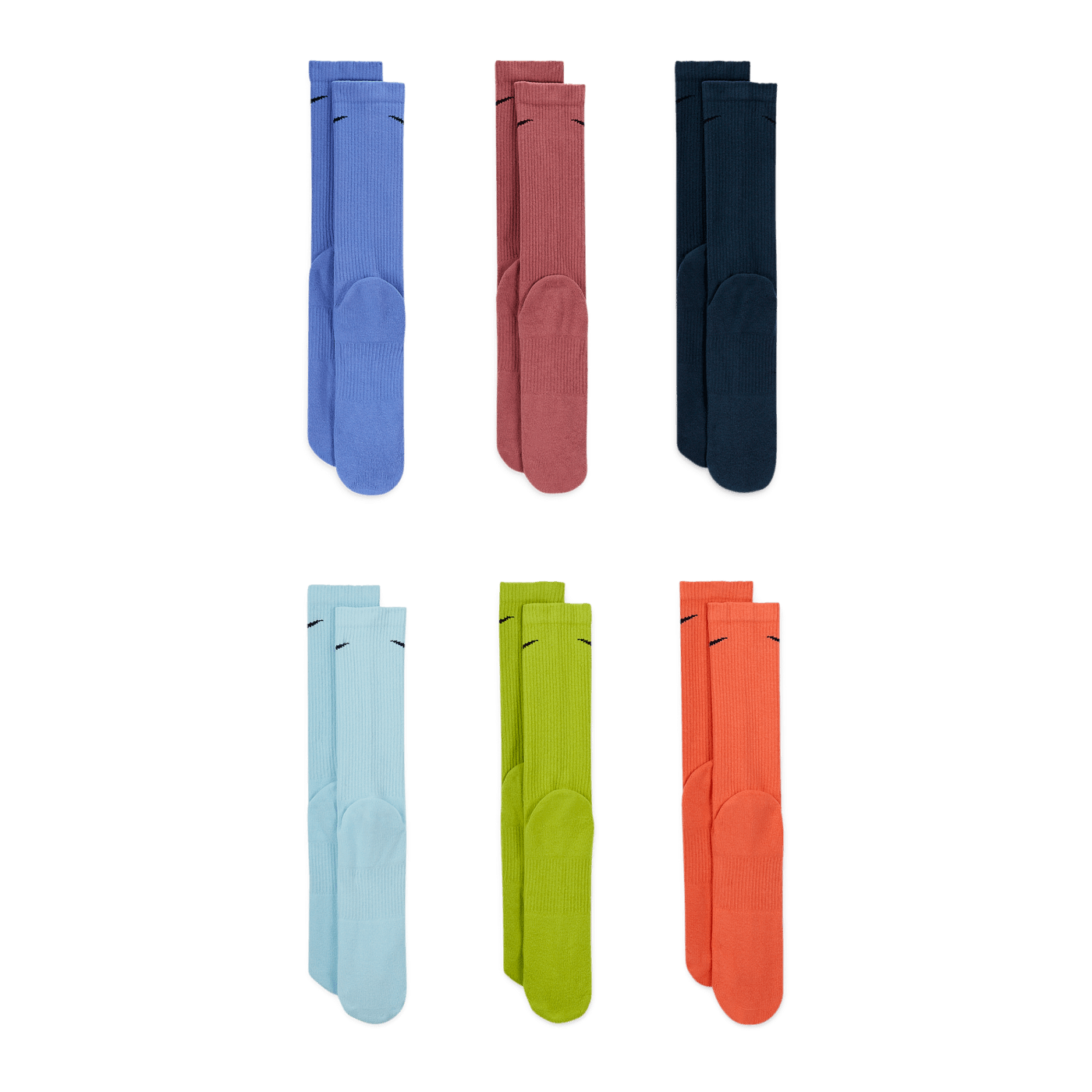 Nike Everyday Plus Cushion Crew 6er Pack Socken Mehrfarbig F967