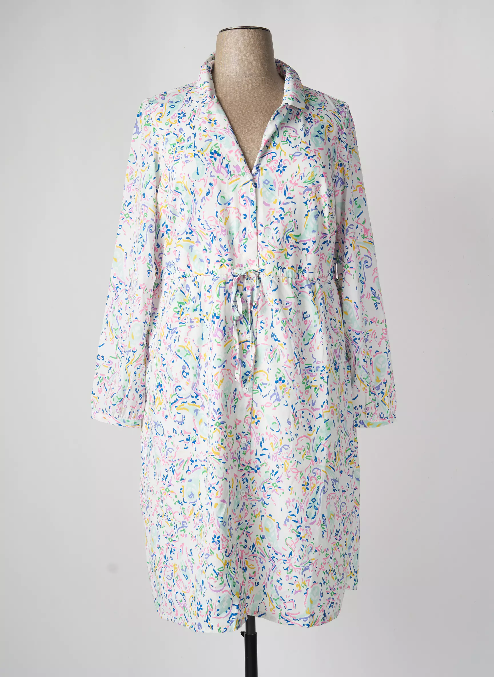 Vero Moda Robes Mi Longues Femme couleur blanc