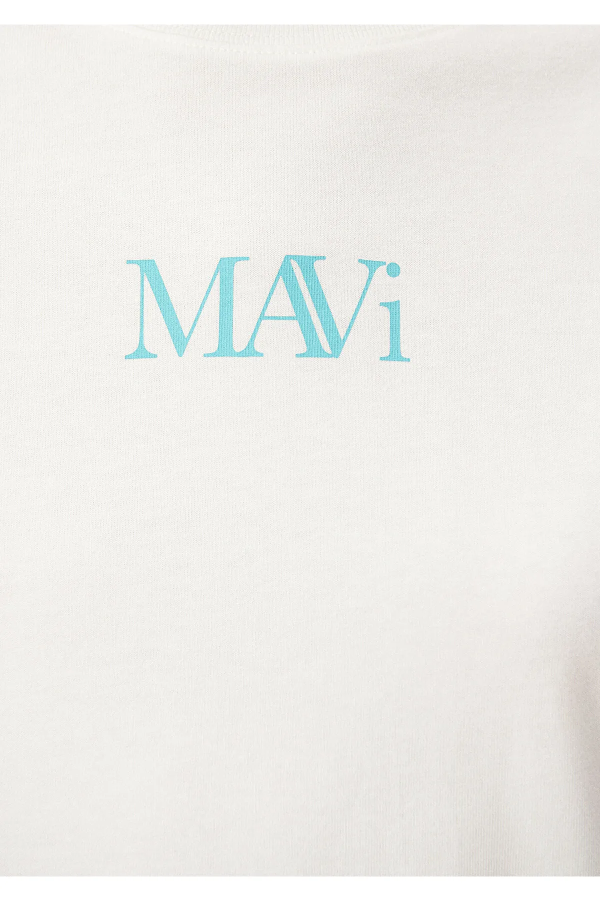 Mavi  Weißes T-Shirt mit Logo-Print, Übergröße/weiter Schnitt 1611593-70057