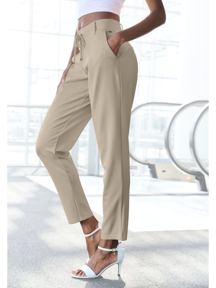 LASCANA Jogger Pants in sand günstig kaufen
