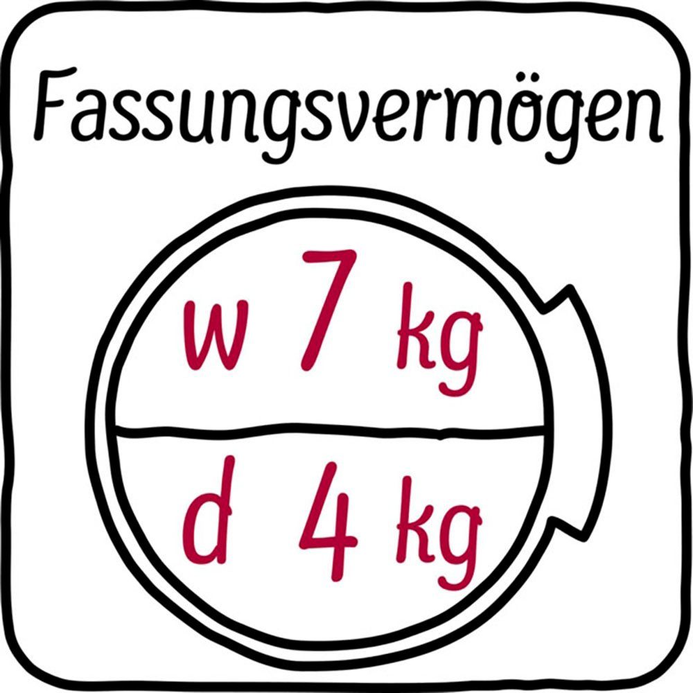 NEFF Einbauwaschtrockner V6540X3, 7 kg, 4 kg, 1400 U/min