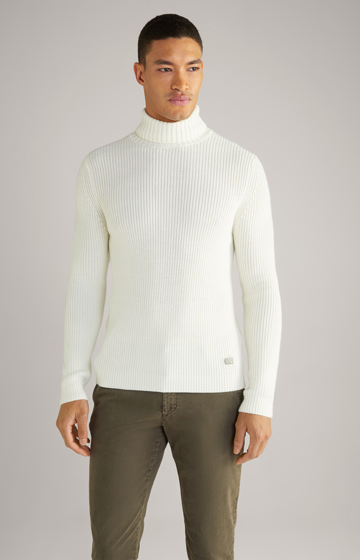 Rollkragenpullover Orlin in Offwhite