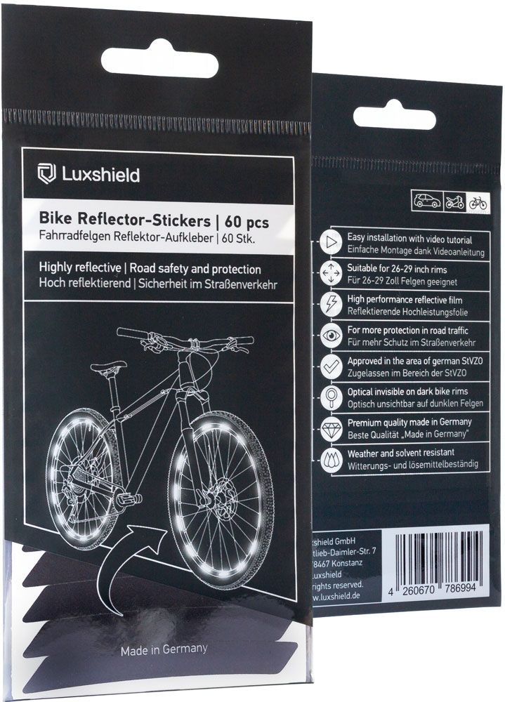Luxshield Reflex-Felgenaufkleber Stripes kaufen | Bike-Discount