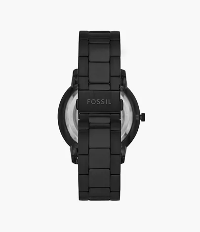 Fossil Uhr Neutra Automatikwerk Edelstahl schwarz
